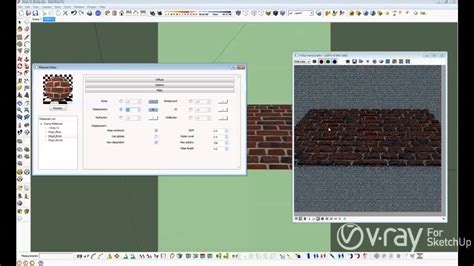 V Ray For Sketchup Bump And Displacement Tutorial Youtube
