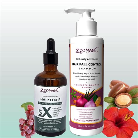 buy zeomark hair fall control anti hair fall combo kit ayurvedic hair