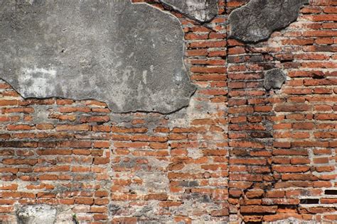 Vieja Pared De Ladrillos Agrietados Como Fondo O Textura Vieja Pared De