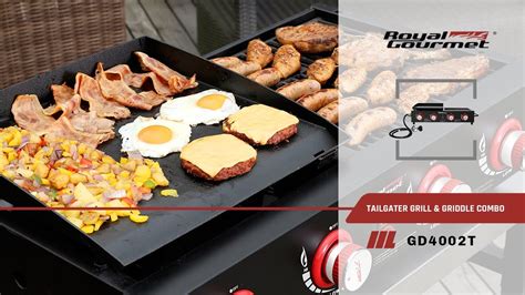 Royal Gourmet® Gd4002t Tailgater Grill And Griddle Combo Youtube