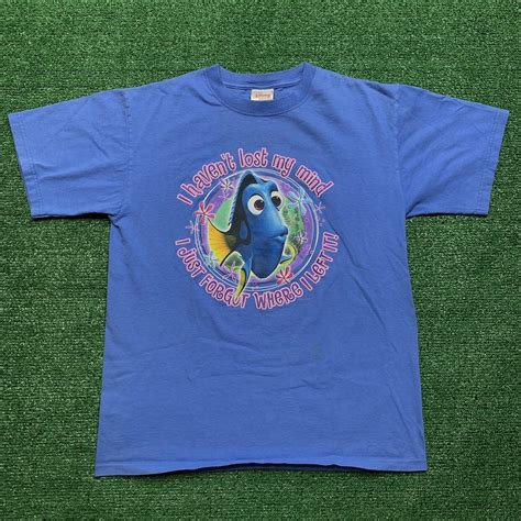 Vintage Disney Pixar Finding Nemo T Shirt Dory Lost M… Gem