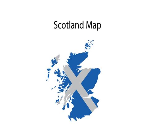 Scotland Map Vector Illustration In National Flag Background 11661453