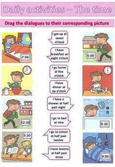 Ideas De Daily Routines Exercises Ejercicios De Ingles Rutinas