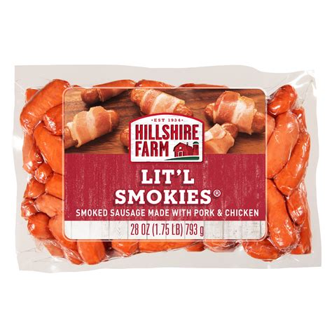 Hillshire Farm Lit L Smokies Smoked Sausage 28 Oz Walmart