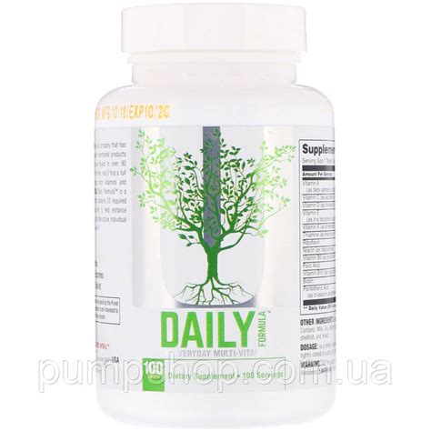 Витамины Universal Nutrition Daily Formula 100 таб. (США): продажа ...