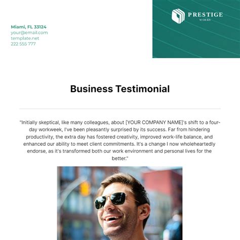 Free Business Testimonial Template - Edit Online & Download | Template.net