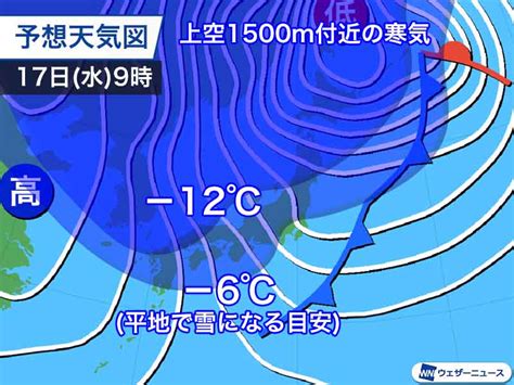 来週早々に非常に強い寒気が南下 全国的に極寒で日本海側は大雪のおそれ ウェザーニュース