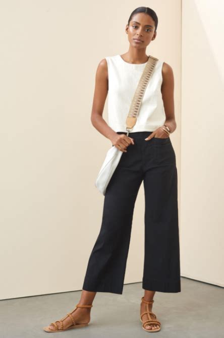 Anthropologie Maeve The Colette Cropped Wide Leg Pants