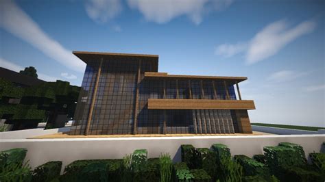 Morning Wood Modern Wooden House Minecraft Project