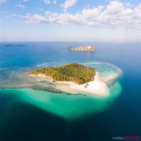 Aerial View Of Bamboo Island Ko Phi Phi Krabi Thailand Royalty