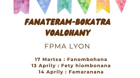 Fpma Lyon Culte Vokatra I Dimanche Mars Youtube