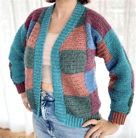 The Best Crochet Patchwork Cardigan Patterns Easy Crochet Patterns