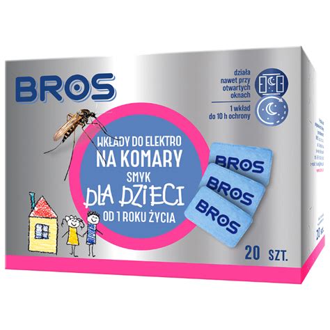 Wkłady do Elektro na Komary dla Dzieci od 1 Roku Życia 20szt Bros 371