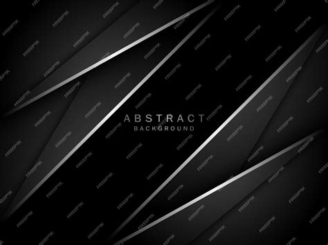 Premium Vector Dark Abstract Background With Gray Realistic Diagonal