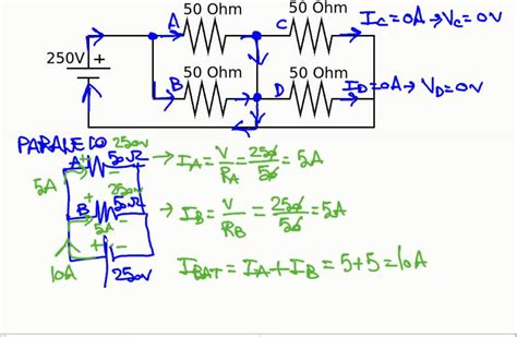 Ejercicio Resuelto Circuito Electrico Paralelo 2 Resistencias Con Cortocircuito Youtube