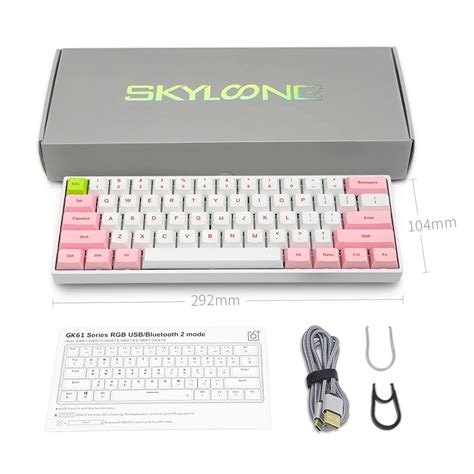 SK Hot Swappable Mechanical Keyboard RGB Backlit Wireless Bluetooth Gaming Keyboard Keyboard
