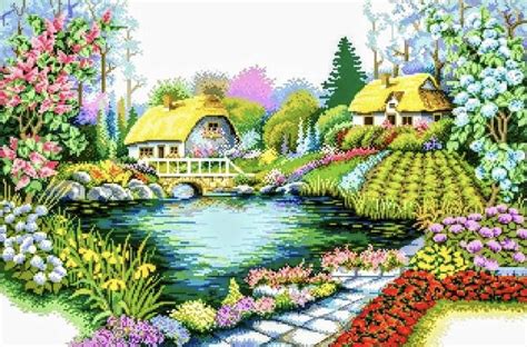 Solve Rose Cottage Jigsaw Puzzle Online With 150 Pieces