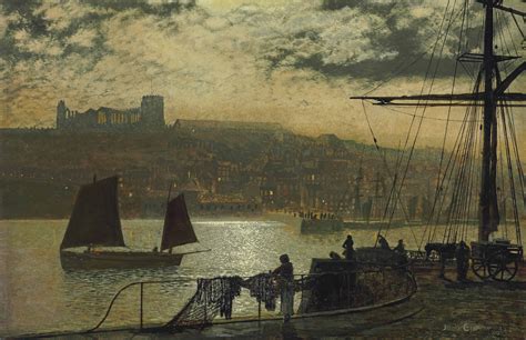 John Atkinson Grimshaw British 1836 1893 Whitby Abbey And Church