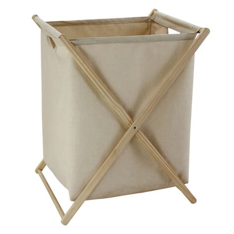 X Frame Folding Wood Laundry Hamper Basket Hslb 2 Wuxi Housetex