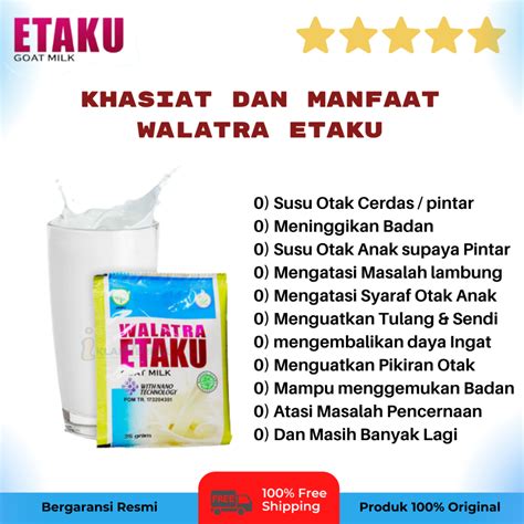 Jual Walatra Etaku Goat Milk Asli Susu Kambing Murni Alami