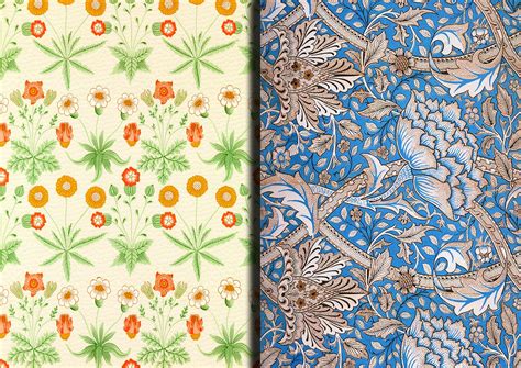 William Morris Printable Papers Beautiful A4 Victorian Multi Coloured