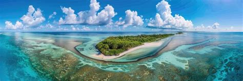 Premium Photo Panoramic Aerial View Of Kiribatis Christmas Island And