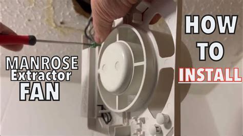 Manrose Bathroom Extractor Fan Installation How To Install A