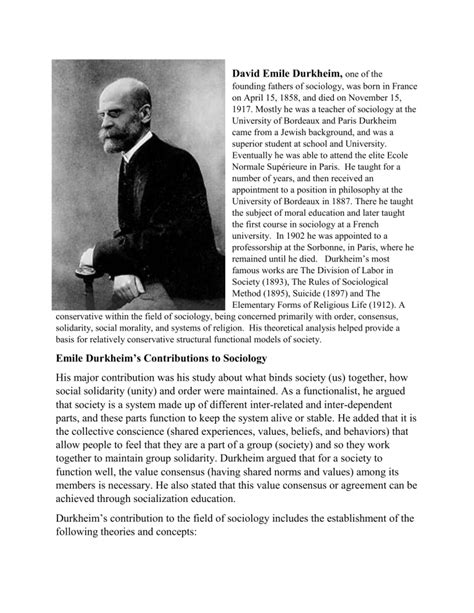 Emile Durkheim