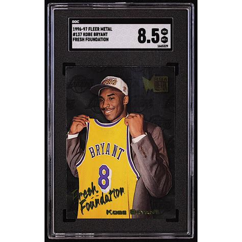 Kobe Bryant 1996 97 Metal 137 FF RC SGC 8 5 Pristine Auction