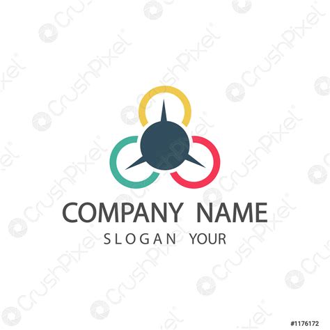 Resumen Logo Company Corporate Design Elementvector Illustrator