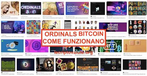 Cosa Sono Gli Ordinals Bitcoin NFT Spiegazione Facile LeCriptovalute Org