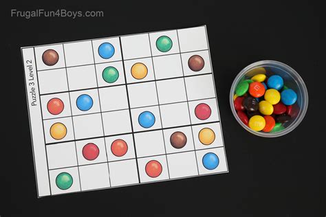 Candy Sudoku Printable Game Boards - Frugal Fun For Boys and Girls