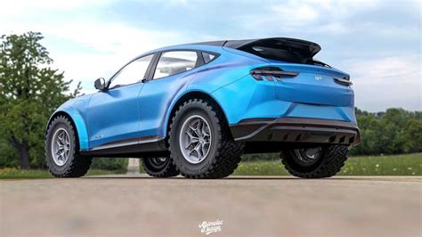 ¿un Ford Mustang Mach E De Rally Con Estos Render Ya Puedes Soñar