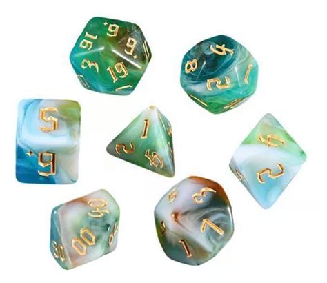 2 X 7x Dados Acrílicos D4 d20 Jogos De Mesa Dados MercadoLivre