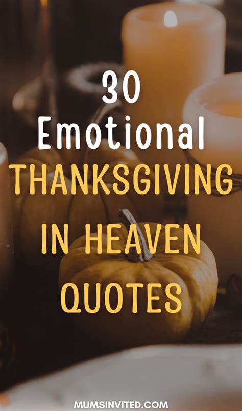 Thanksgiving In Heaven Quotes For Those Gone But Not Forgotten