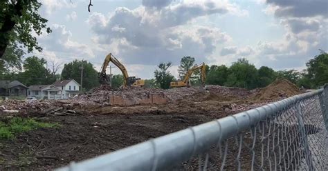 Demolition Continues At Woodrow Wilson Junior High School