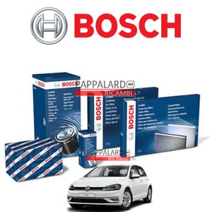 KIT TAGLIANDO FILTRI BOSCH VW GOLF VII 1 4 TGI TSI CNG MULTIFUEL METANO