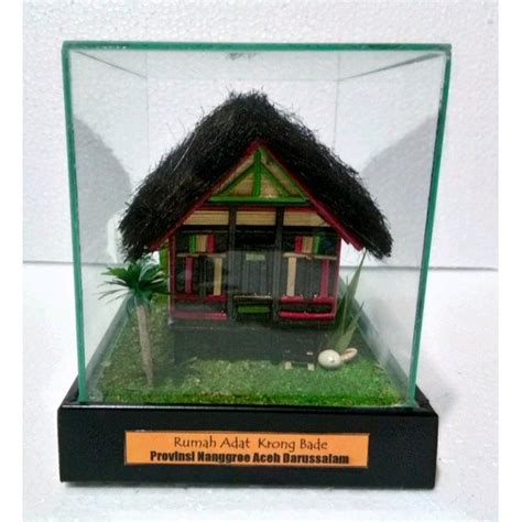 Jual Miniatur Rumah Adat Aceh Shopee Indonesia