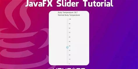 How To Use The Slider In Javafx Perfect Tutorial