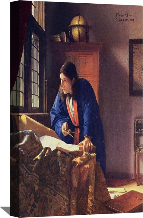 Amazon Johannes Vermeer Painting The Geographer By Vermeer Canvas