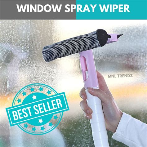 Mnl Trendz 3 In 1 Glass Cleaner For Window With Spray Panlinis Ng Salamin Sa Bintana