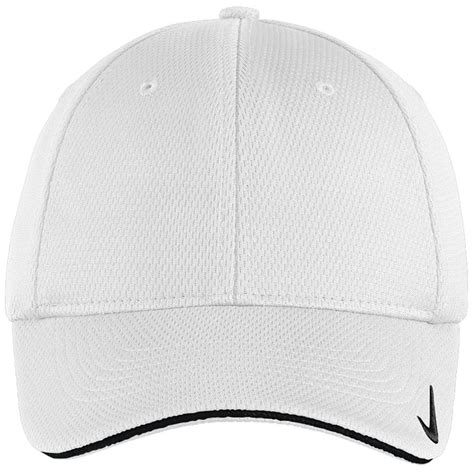 Nike White/Black Dri-FIT Stretch Mesh Sandwich Bill Cap