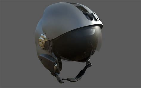 Msa Gallet La100 Jet Pilot Flight Helmet 3d Model Cgtrader