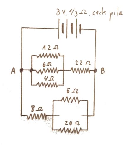 Problemas y ejercicios resueltos sobre circuitos eléctricos Problema