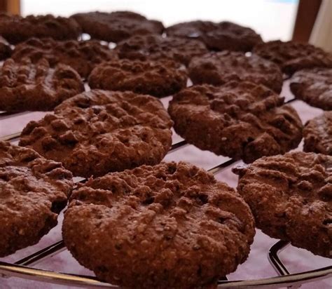 Biscoito de aveia cacau sem glúten e sem lactose