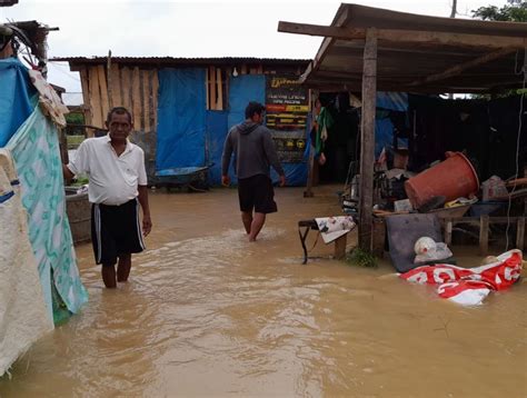 San Mart N Lluvias Provocan Desborde De R O Pucayacu E Inunda Varias