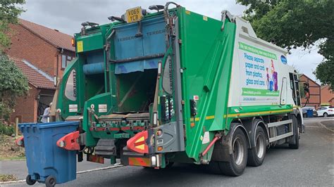 Dennis Elite Bin Lorry On Split Recycling Ycb Youtube