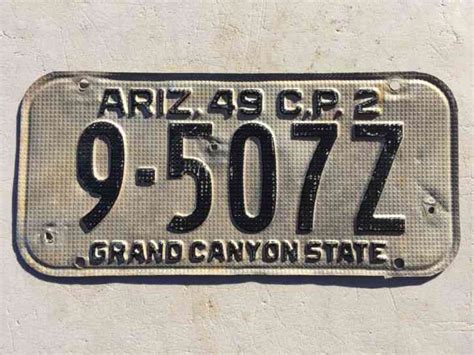 Arizona C P License Plate Z Az Waffle