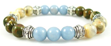BLOOD VESSEL SUPPORT 8mm Crystal Intention Stretch Bead Bracelet With ...