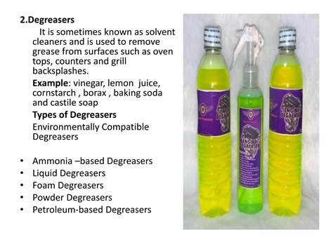 Cookery 9 1st Quarter Lo1 1 Identify The Chemicals To Be Utilized In